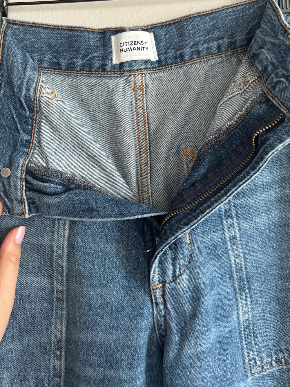 Citizens of Humanity Marcelle Cargo Barrel Jeans 100% Cotton Size 30 - Picture 7 of 11